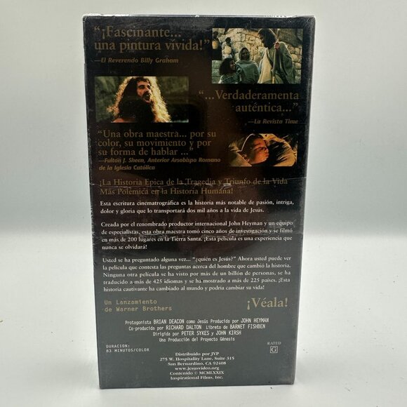 Jesus VHS Spanish Edition John Heyman 85 Minutes G Rated - Picture 2 of 2